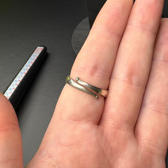 Sterling Silver Rose Quartz Ring Rose Quartz Statement Ring Size 7 - Picture 4 of 8